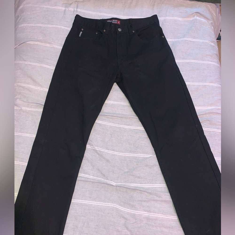Oscar jean’s selection, all black quality fit jeans Size 34x30
